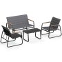 Garden furniture set, 4 pieces