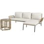 Outsunny 2-piece garden furniture set, cream/light brown