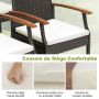 Garden chair set, 2 pcs, 60.96 × 88.9 × 57.15 cm