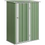 Garden storage shed Outsunny 142x84x189cm., green/white