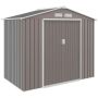 Garden storage shed Outsunny 213x130x185cm., light gray