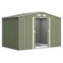 Garden storage shed Outsunny 277x195x192cm., green/white
