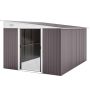 Garden storage shed Outsunny 280x345x201cm., gray/white