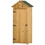 Garden tool cabinet Outsunny 77x54.2x179cm., light brown