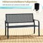 Garden bench, 2-seater, 127 × 62 × 86 cm