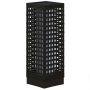 Garden light with solar battery Outsunny 15.5x15.5x46cm., black
