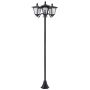 Garden light with solar battery Outsunny 51.5x47x182.5cm., black
