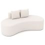Sofa, 2 pillows, Sand, 199.39 × 68.58 × 96.52 cm