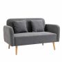 Sofa Homcom 130x70x80cm., gray/light brown