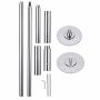 Dance pole, adjustable height, Silver