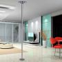 Dance pole, rotating and static
