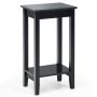 Side table, 2-tier, 40.64 × 73.66 × 29.21 cm
