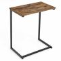 Side table, C-shaped, brown, 55 × 67 × 36 cm
