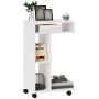 Side table Homcom 40x30x69cm., white/black