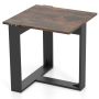Side table, brown/black, 50 × 50 × 50 cm