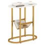 Side table, With mesh shelf, 58.42 × 64.77 × 27.94 cm