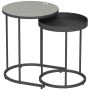 Abilaudade komplekt, 2 tk, Hall/must