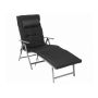 Lounger with pillow, black GCB24BK