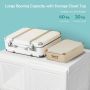 Closet, 12/15 compartments, White, 69 × 136 × 50 cm