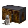 Kassikapp Relaxdays, 1 suletud ja 1 avatud osa, 75 × 45,5 × 43 cm