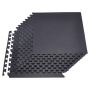 Spordimattide komplekt VEVOR HRD-XJD6614-12BK, 12 tk, 600 × 600 × 14 mm