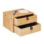 Sahtlitega organiseerija Relaxdays 10047979.0, 2 sahtlit, 25 × 14,5 × 20 cm