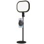 LED-laualamp, 10 heledustaset, Must, 23 × 65 × 23 cm