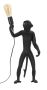 Laualamp Mauro Ferretti Monkey, 26 × 55 × 34 cm