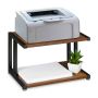 Lauariiul printerile Relaxdays, 2 riiulit, 44 × 28 × 28 cm
