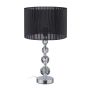 Laualamp Relaxdays 10038878.0, Must/hõbedane, 54 × 29,5 × 29,5 cm