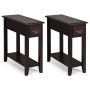 Tables, 2 pcs, Brown, 55.88 × 60.96 × 21.59 cm