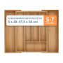 Söögiriistade karp Relaxdays 10050850_8036, 5–7 lahtrit, 2 sahtlit, 47,5 × 5 × 38 cm