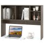 Desktop shelf, 4 compartments, Gray, 93.98 × 73.66 × 25.4 cm