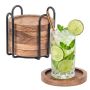 Lauamattide komplekt Relaxdays 10053639.0, 6 tk hoidikuga, 10 × 10 cm