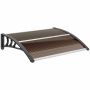 Canopy over the door Outsunny 100x75x23cm., black/brown