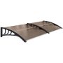 Canopy over the door Outsunny 75x195x23cm., black/brown