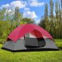 Camping tent, 5-6 people, Red/Grey