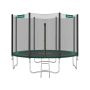 Trampoline Ø 305 cm. with safety net, ladder and padded posts, green