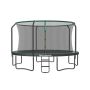 Trampoline 427x270cm., black/dark green