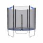 Trampoline Ø 183 cm. with safety net, ladder and padded posts, blue