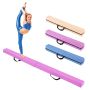 Foldable gymnastics balance beam, blue, purple and black, 210 × 15 × 7 cm