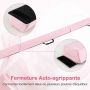 Foldable gymnastics balance beam, pink, 210 × 15 × 7 cm