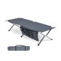 Folding camping bed, 190.5 × 73.7 × 43.2 cm