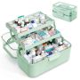 Volditav ravimite hoiukarp Relaxdays, 5 lahtrit, 3 tasandit, 28,5 × 17 × 15,5 cm