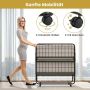 Folding single bed, with mattress, black/white, 90 × 190 × 40 cm