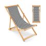 Folding outdoor armchair, 3 backrest positions