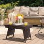 Folding outdoor table, Brown, 60 × 39 × 40 cm