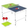 Folding table tennis table, With net, Green/blue/silver