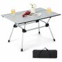Folding tourist table, 4 height levels, 90.2 × 61 × 43.2–52.1 cm