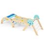 Foldable children's climbing set, 3 in 1, 204 × 53 × 56 cm